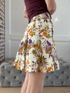 Floral Skirt in Creme