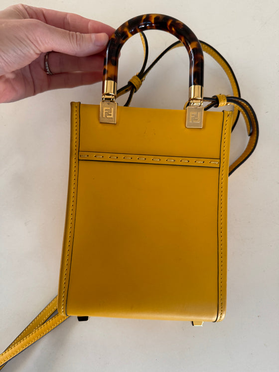 Fendi Sunshine Mini Shopper Tote