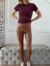 Spanx Brown leather pants