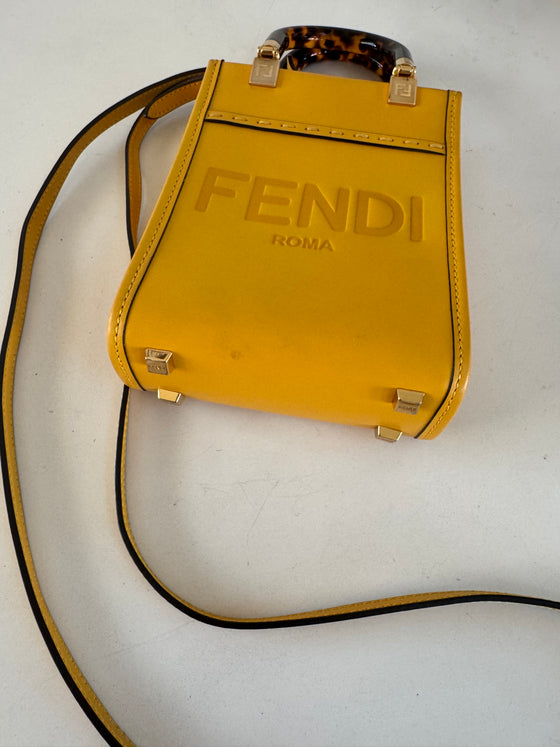 Fendi Sunshine Mini Shopper Tote