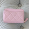 CHANEL Matelasse Wallet – Soft Pink Lambskin