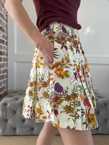  Floral Skirt in Creme